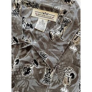 Natural Issue Vintage Men’s Short Sleeve Button Down Hawaiian Print Shirt XL